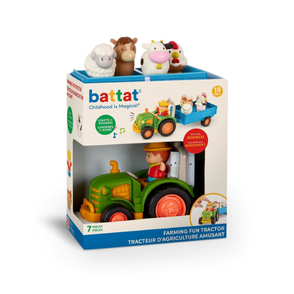 B.Toys Battat traktor med dyr og lys/lyd