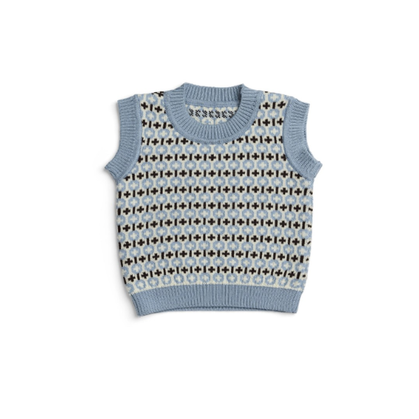 Smallstuff Vest merino grafic light
