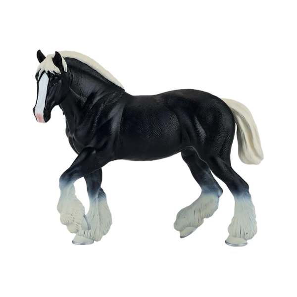 Mojo - Clydesdale hest, sort/hvid