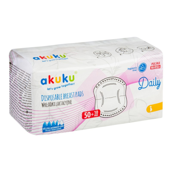 Akuku einnýtis gevi-innlegg 60 stk.