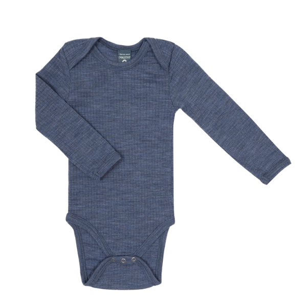 Smallstuff body L/S merino ull Denim