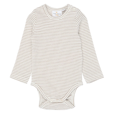 TNSB Vitus l/s rib body Taupe gray