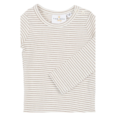 TNSB Vitus l/s rib body Taupe gray