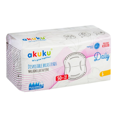 Akuku einnýtis gevi-innlegg 60 stk.