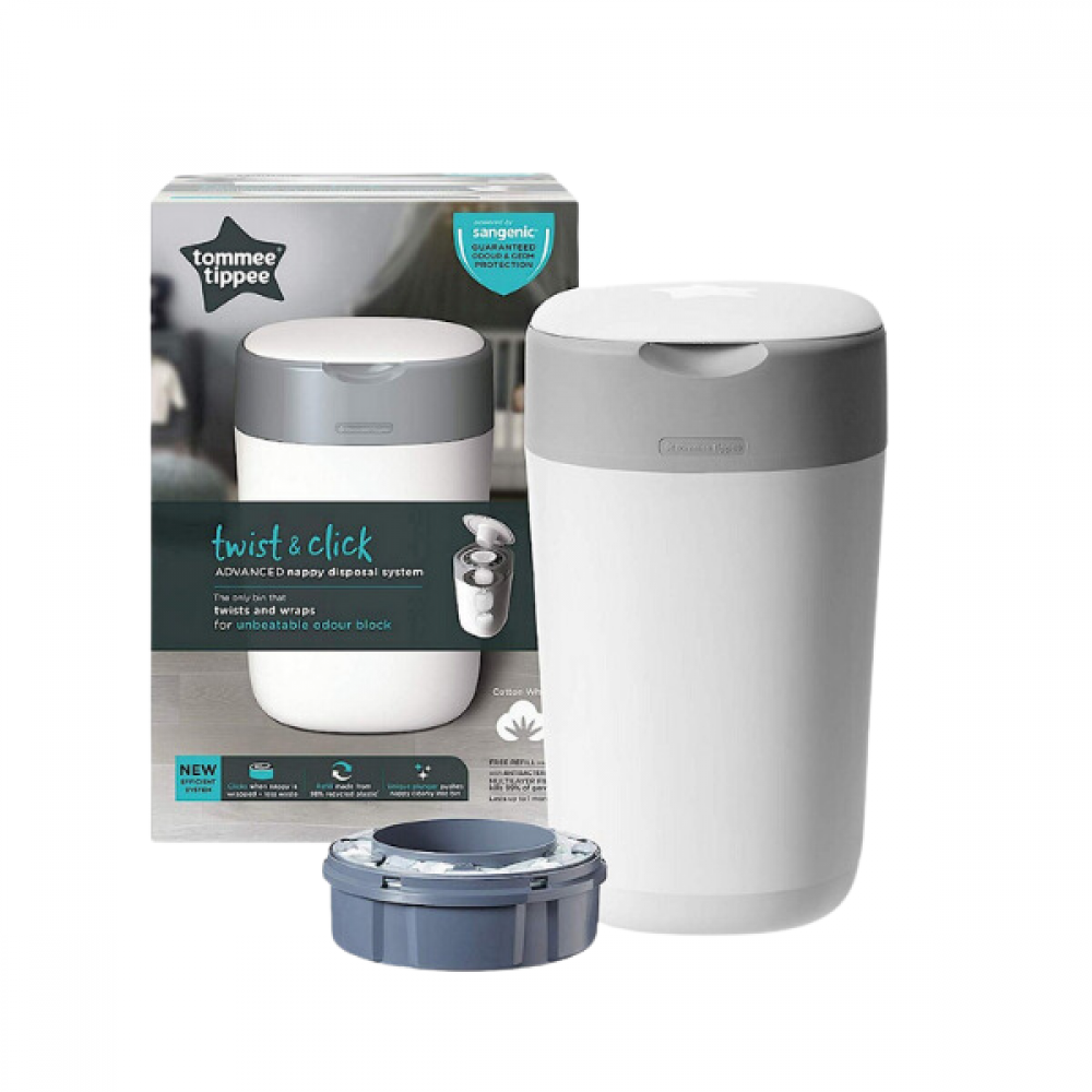 Twist and Click blæuspann - Hvít