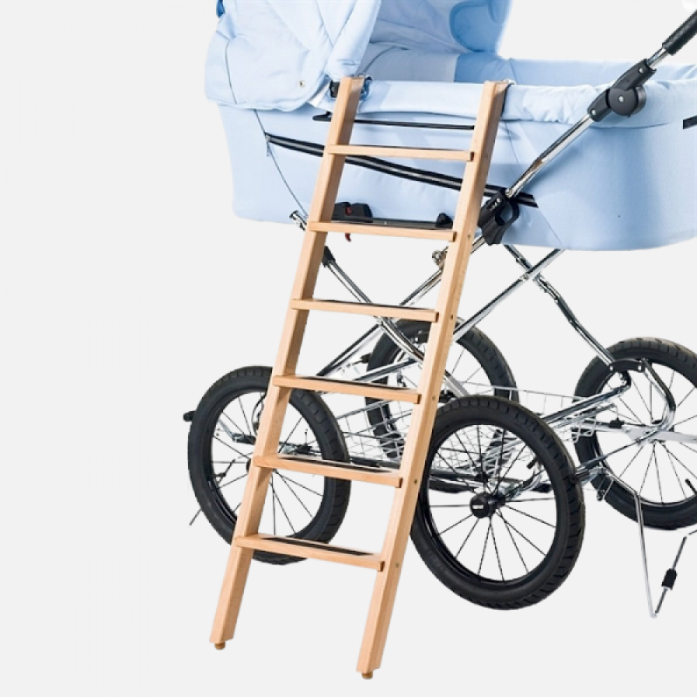 Stige til barnevogn Træ