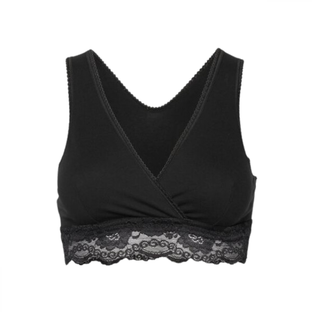 Organic crossover sleeping & nursing bra