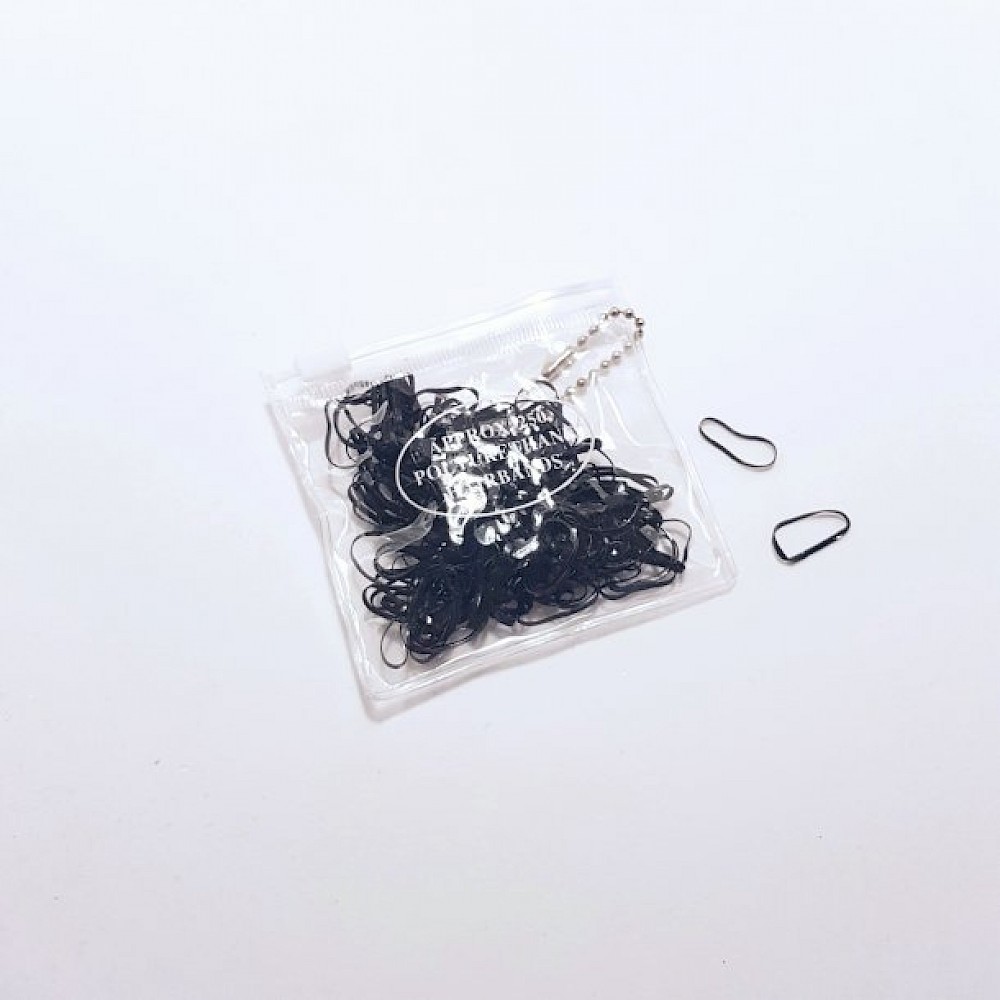 Silikone elastikker, sort