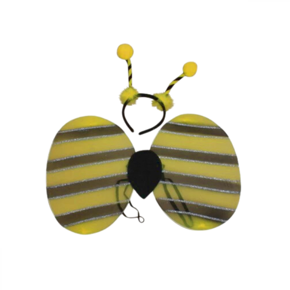 Vingesæt m/hårbøjle - Bi