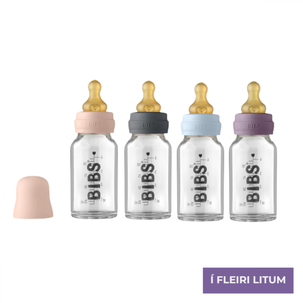 Bibs baby glas fløska 120 ml.
