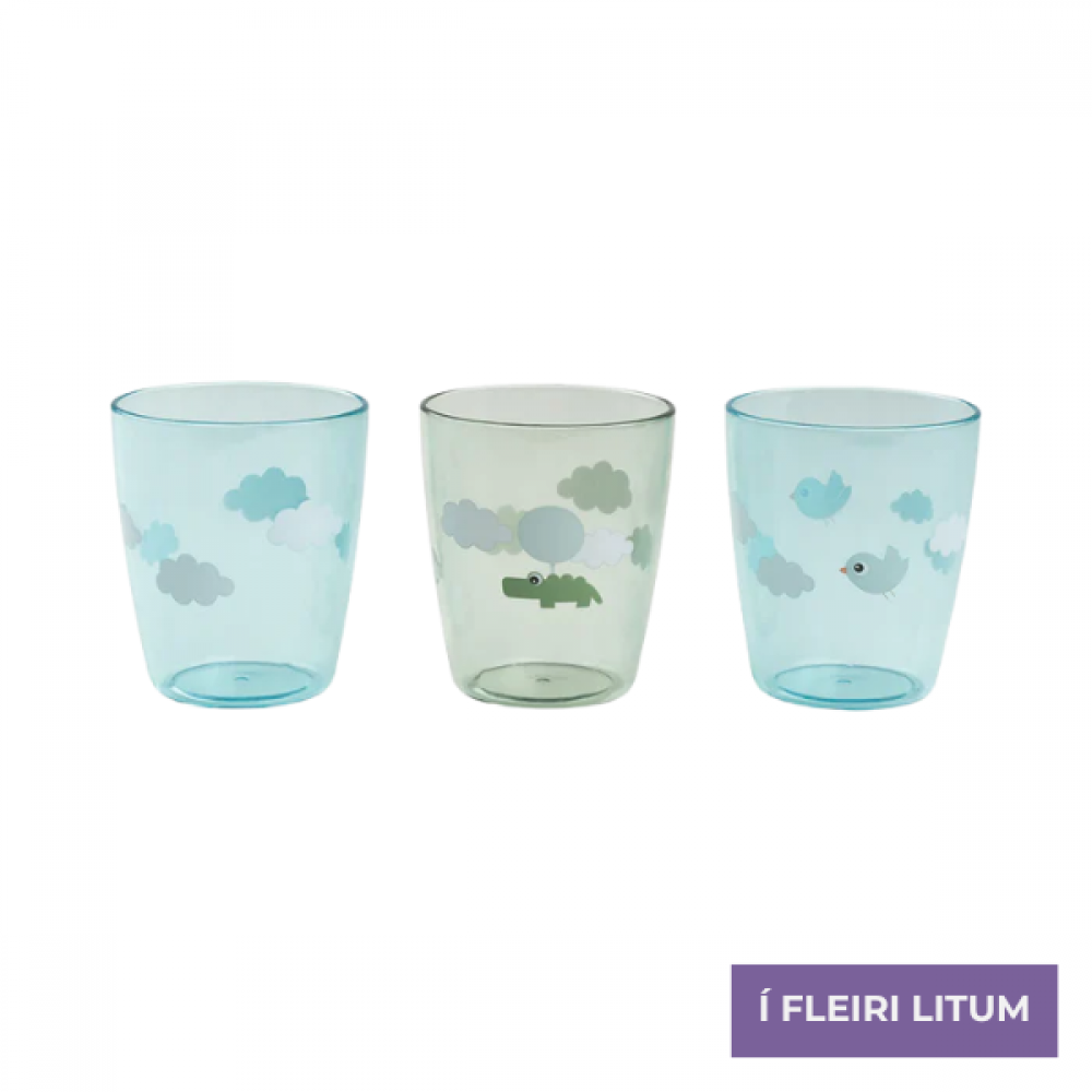 Yummy mini glas 3pk. - Happy Clouds