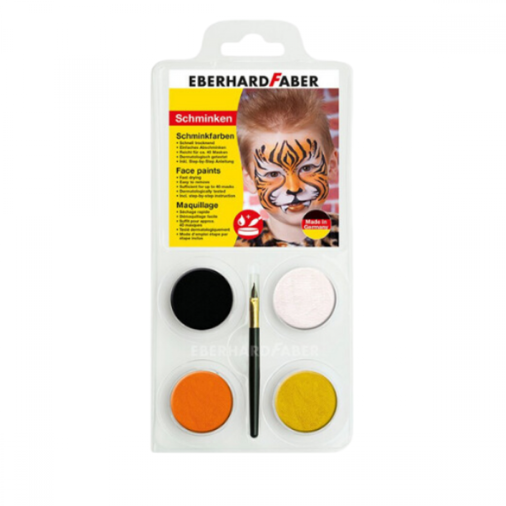 Andlitsmáling Tikari 4xlitir v/pensil