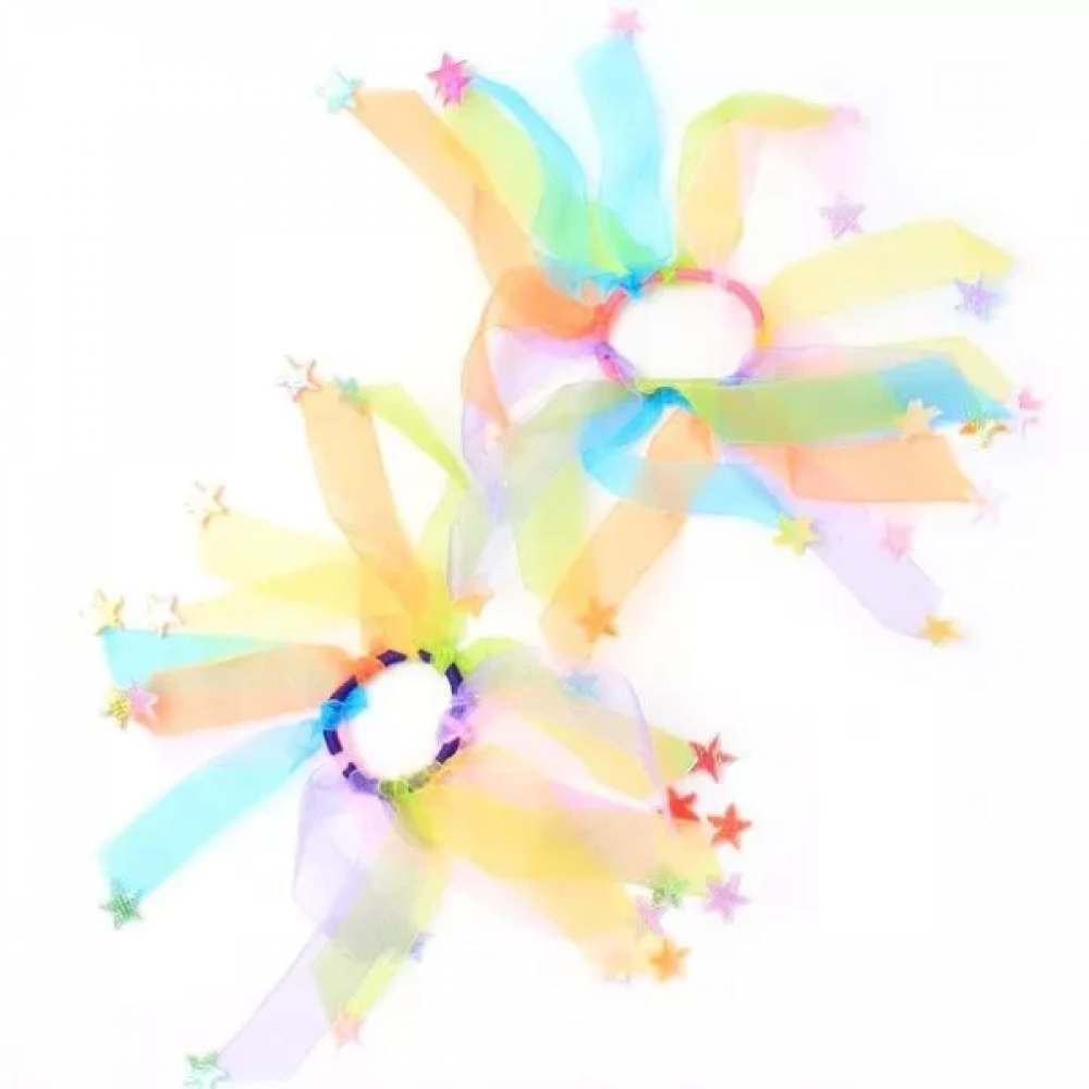 Elastik - chiffon regnbue