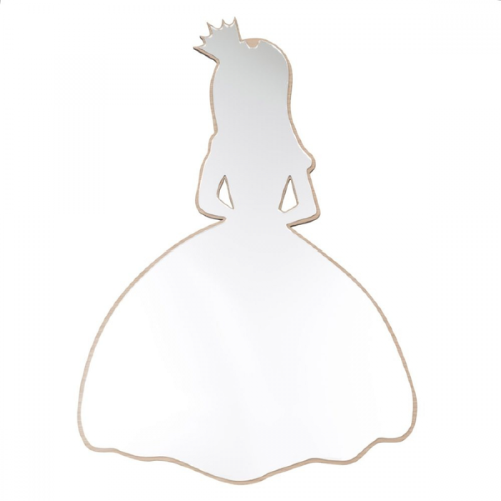 Prinsessa stórt spegl - Eik