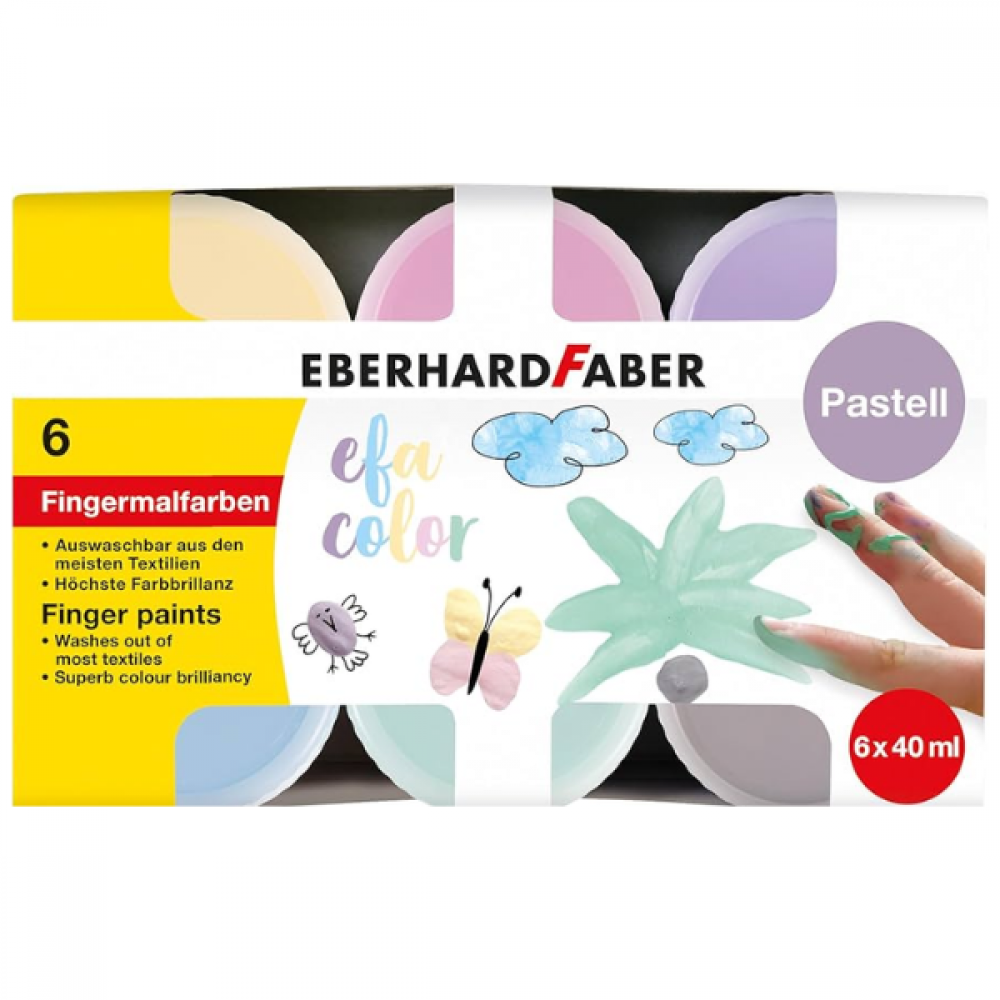 EFA fingramáling Pastel 6x40 ml.