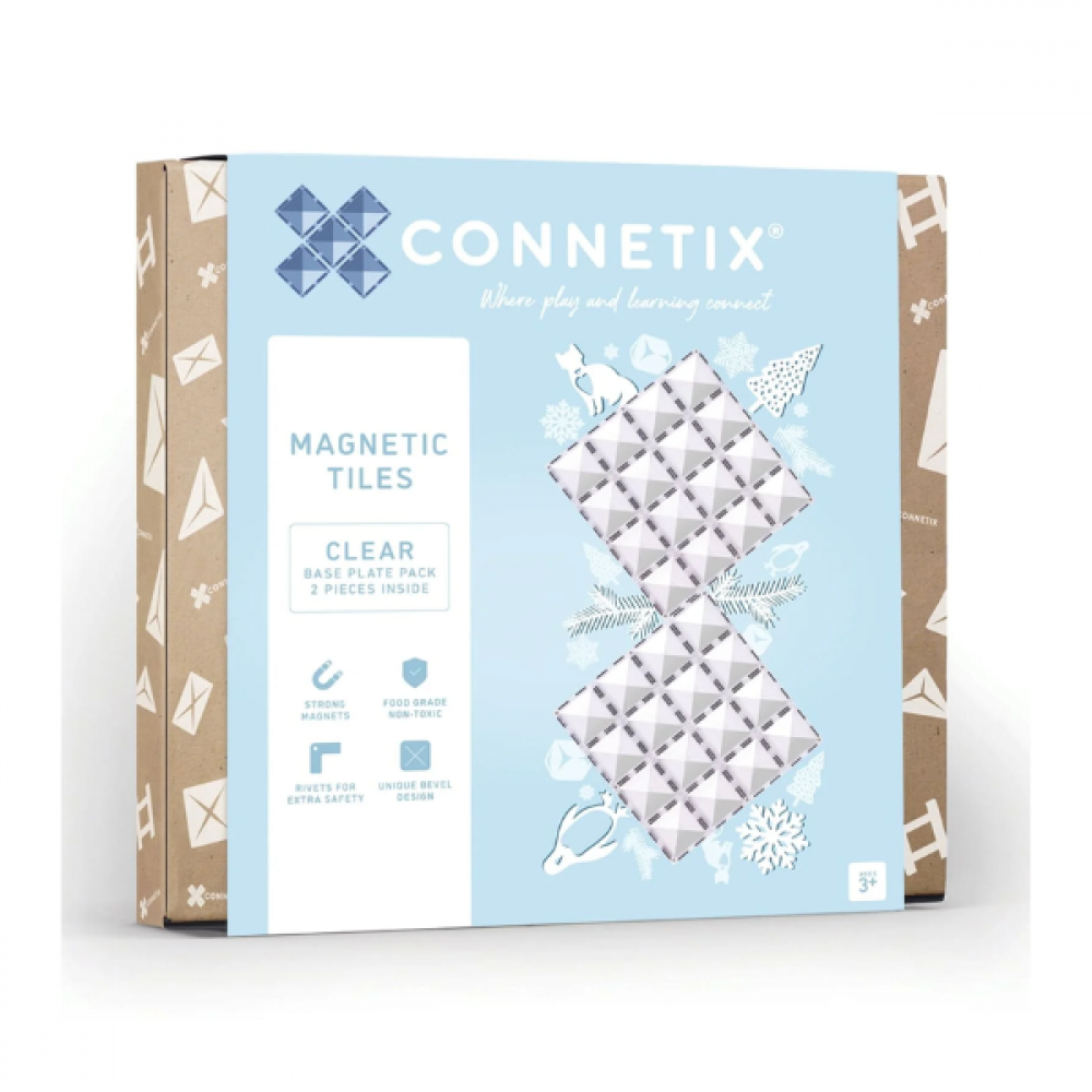 Connetix Base Plate 2 stk. Clear