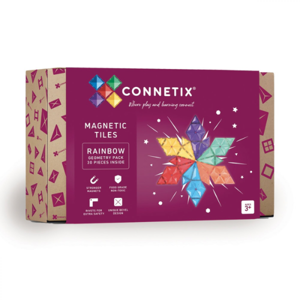 Connetix Geometry pack 30 Rainbow