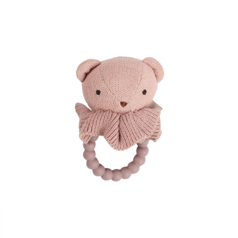 Rangla v/silikon ringi - Bjørn soft rose