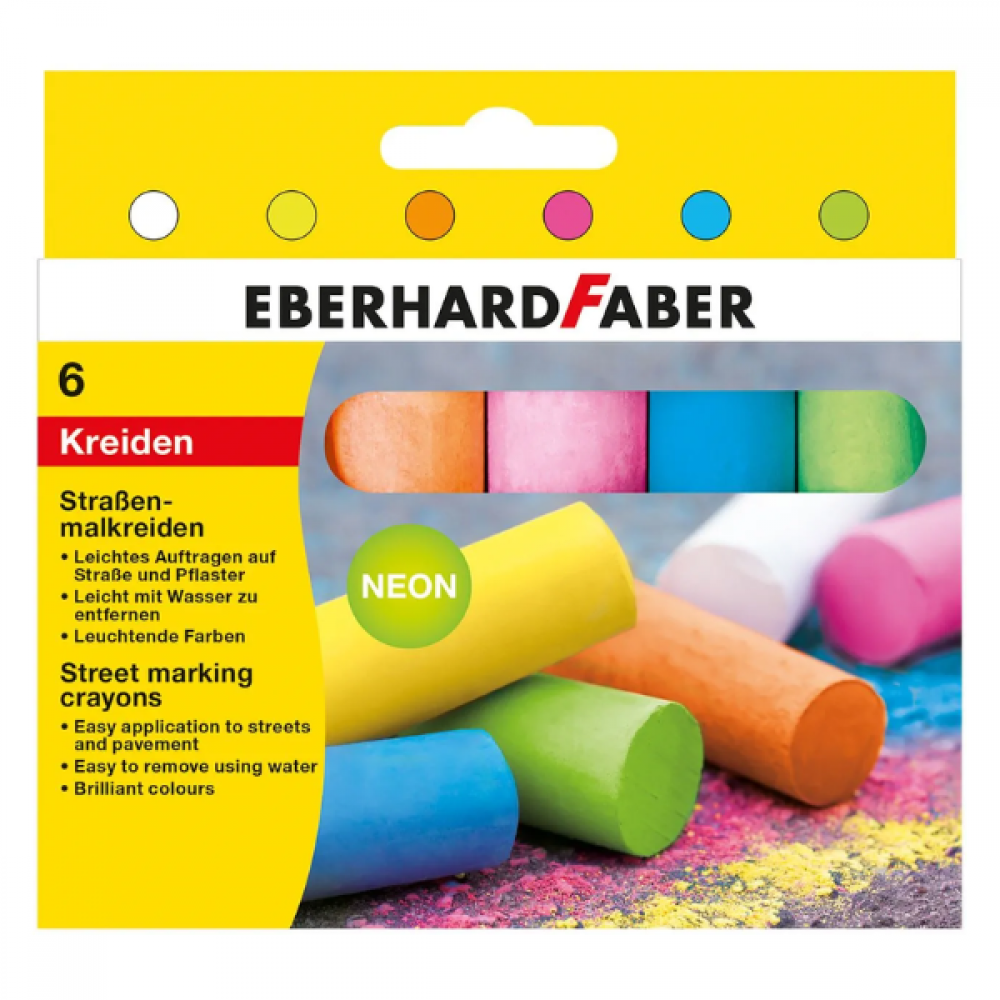 EFA Neon krit 6 stk.