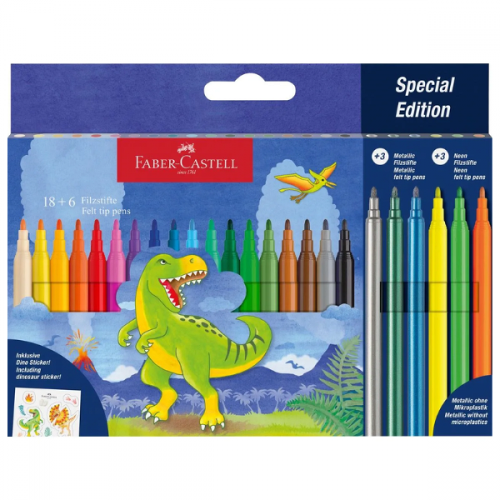 Tussj Neon og klistur - Dino