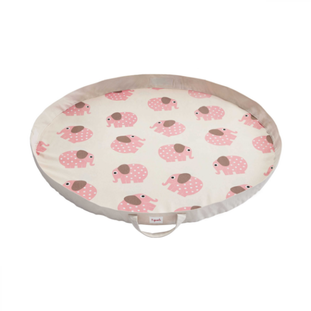 3 Sprouts Legetæppe/Taske Elefant