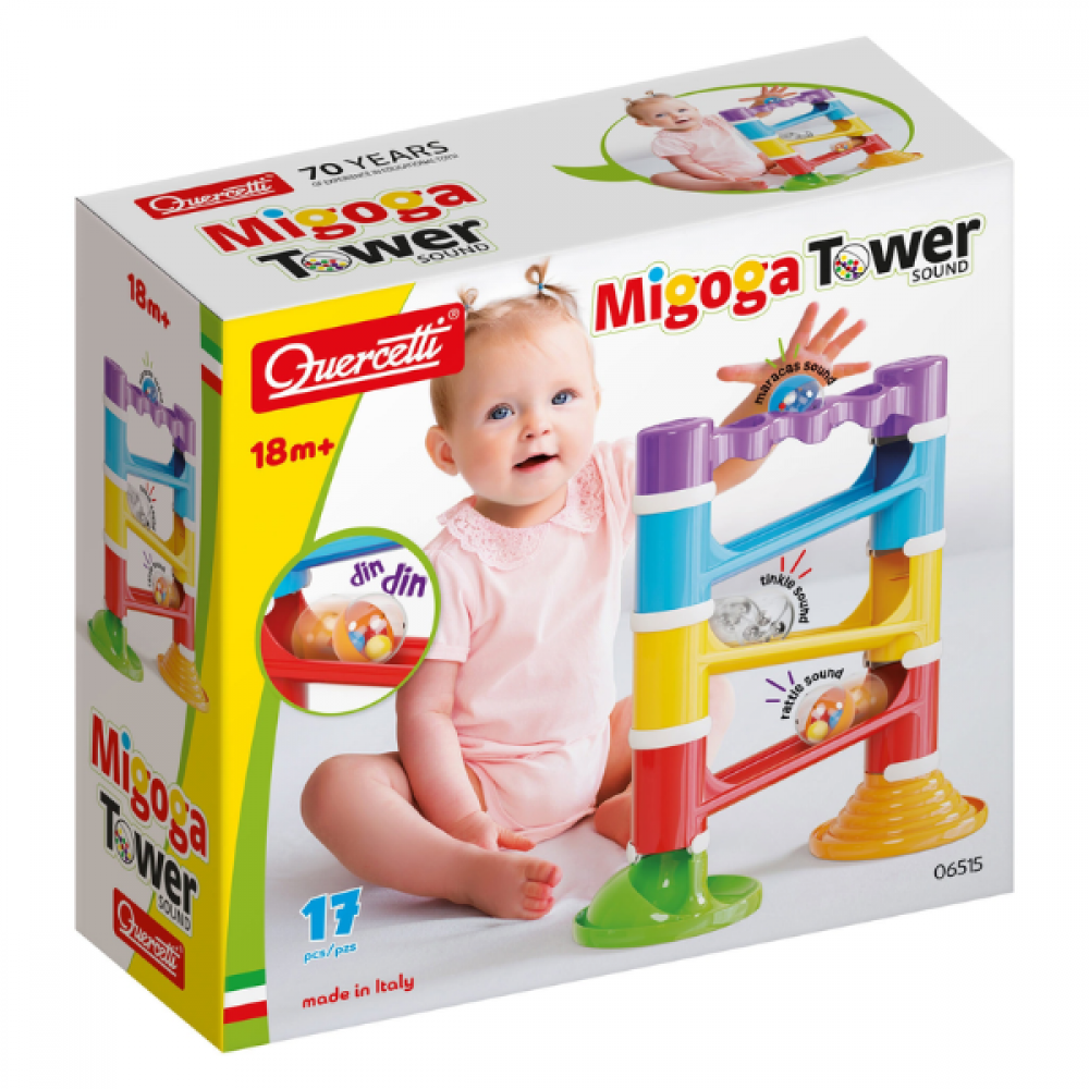 Quercetti - Mioga tårn md lyd 17 dele