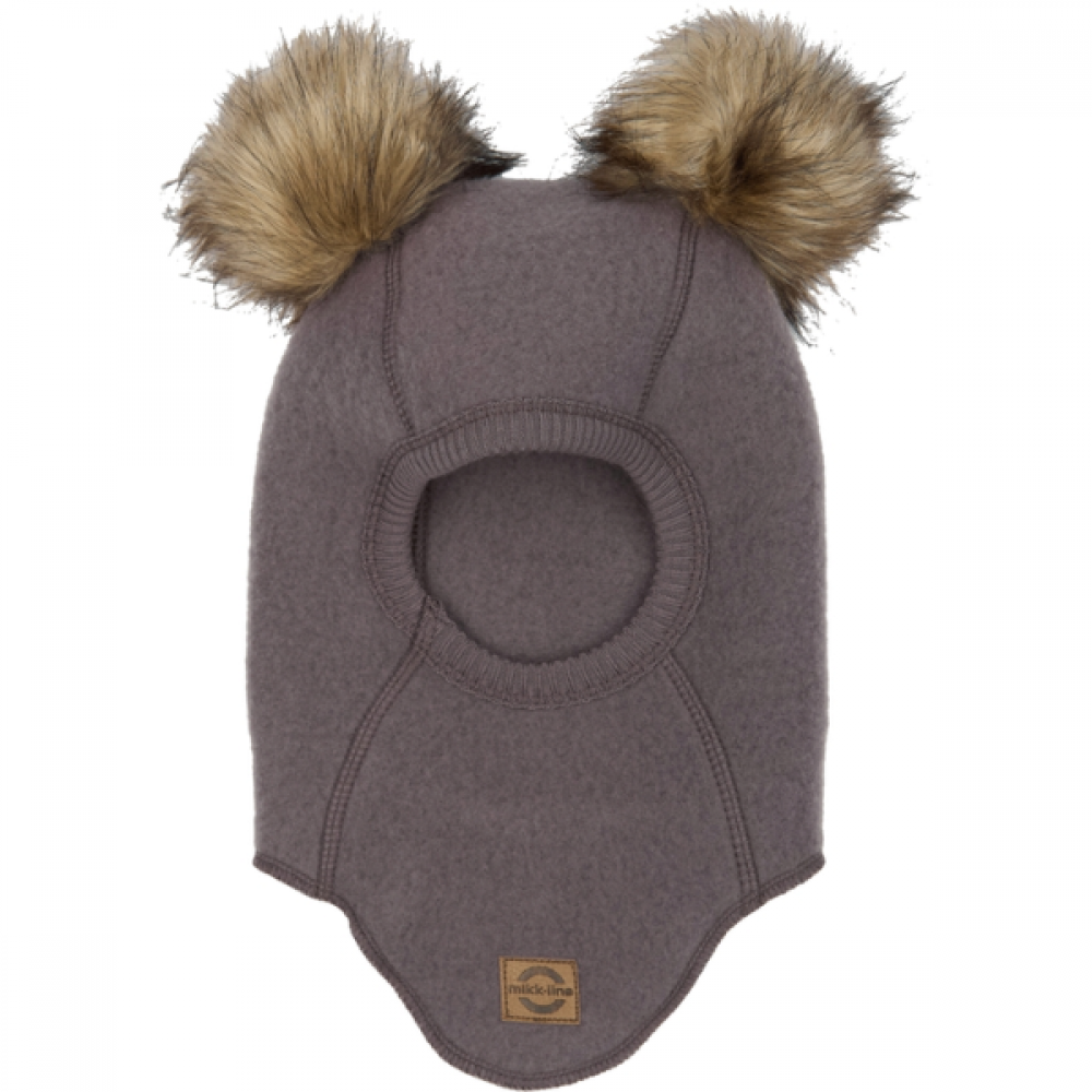 Mikkline Wool fullface w. pom pom sparrow