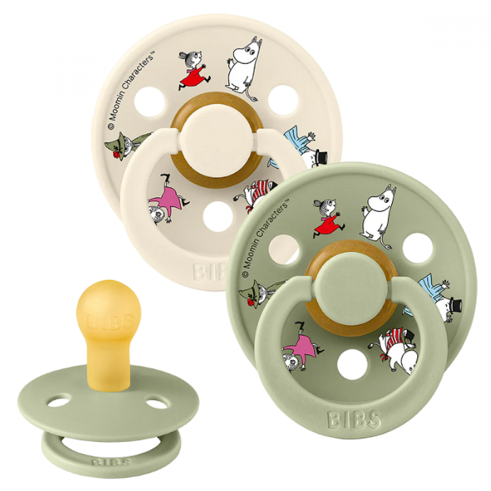 BIBS suttur 2pk Mumin Friends str. 1