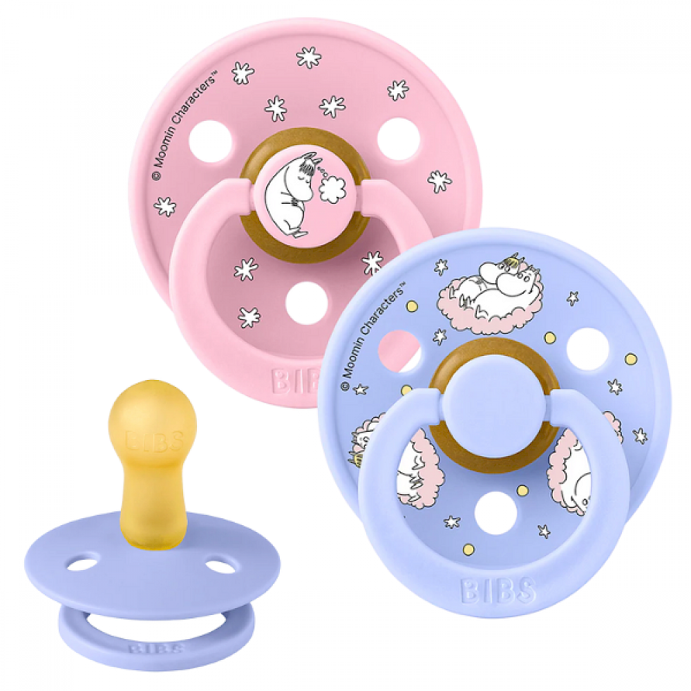 BIBS suttur 2pk Mumin Dreaming str. 2