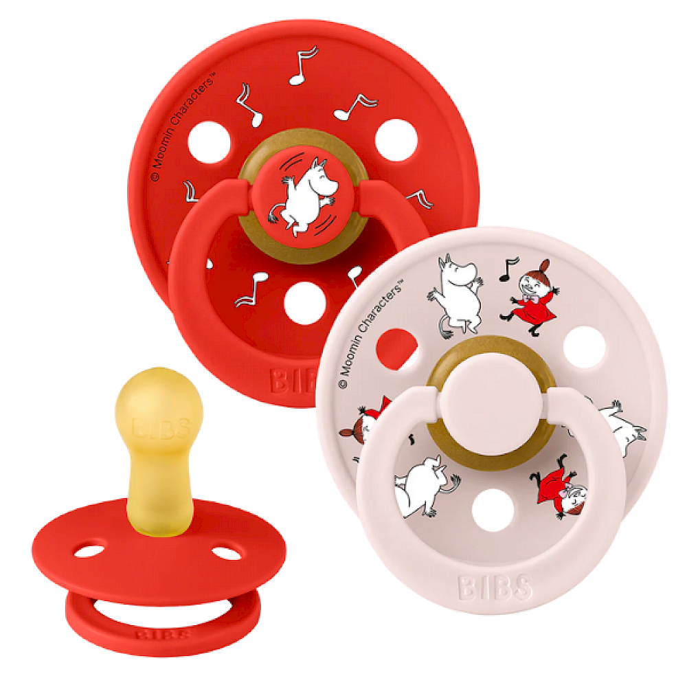 BIBS suttur 2pk. Mumin Dancing str. 2