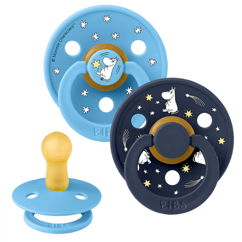 BIBS suttur 2pk Mumin Good Night str. 2