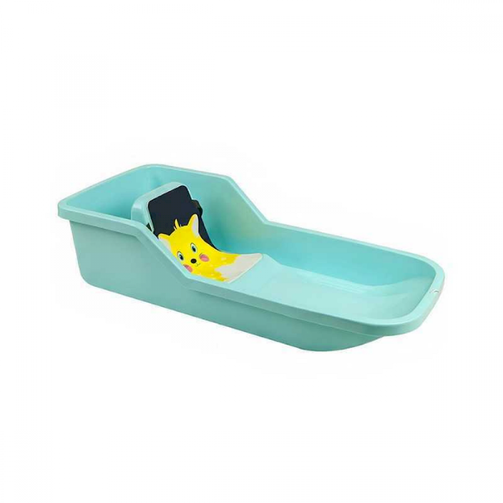 Baby Bob mint sleta við skúmsetur og sela